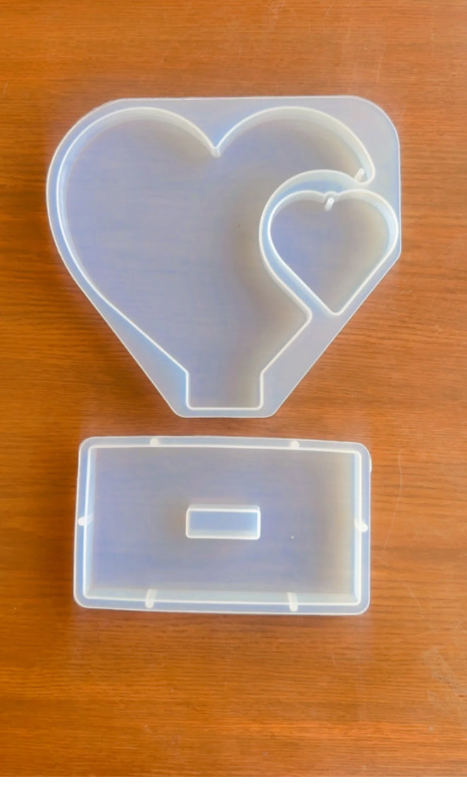 2in1 heart side photo frame mould
