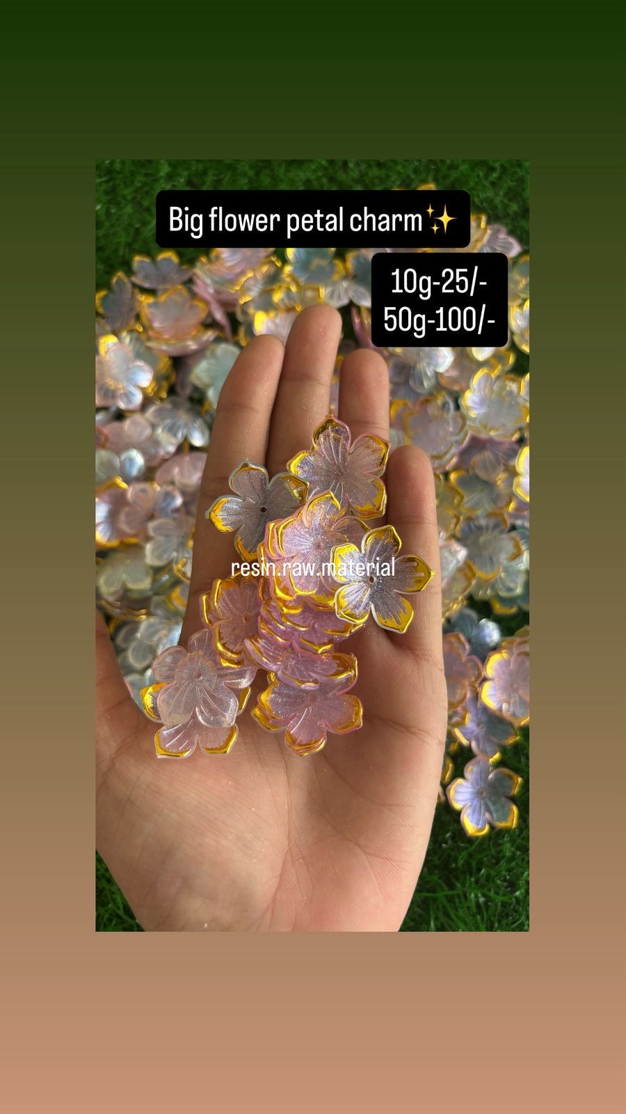 Big Flower Petal Charm