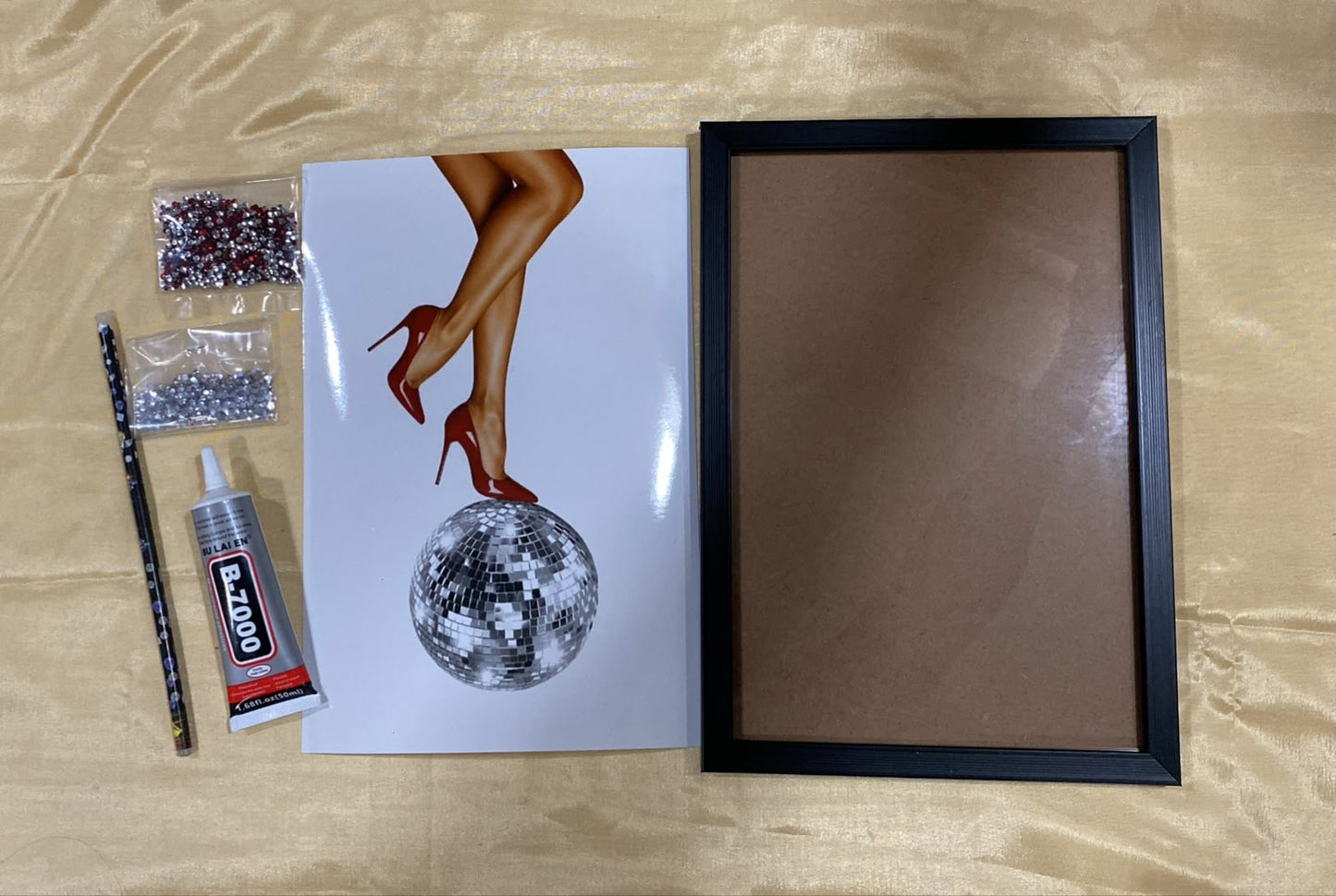 Red Heel Rhinestone kit