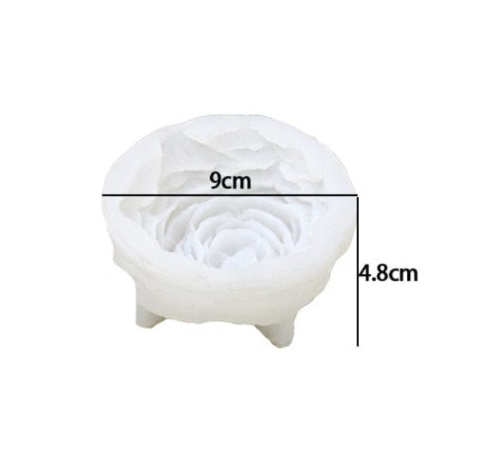 3D Peony Flower Candle Mould