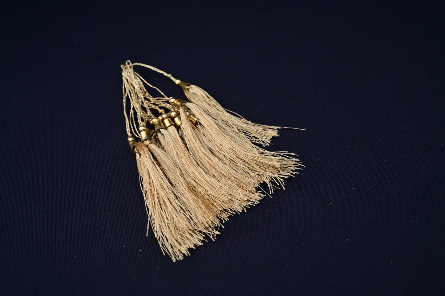 Golden book mark tassel