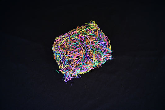 Multicolour paper shreds