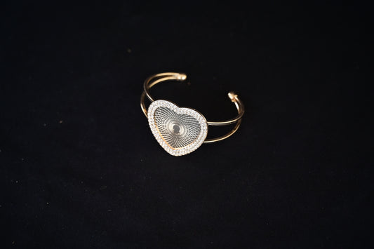 Heart diamond kada