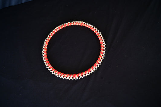 Red pearl bangle