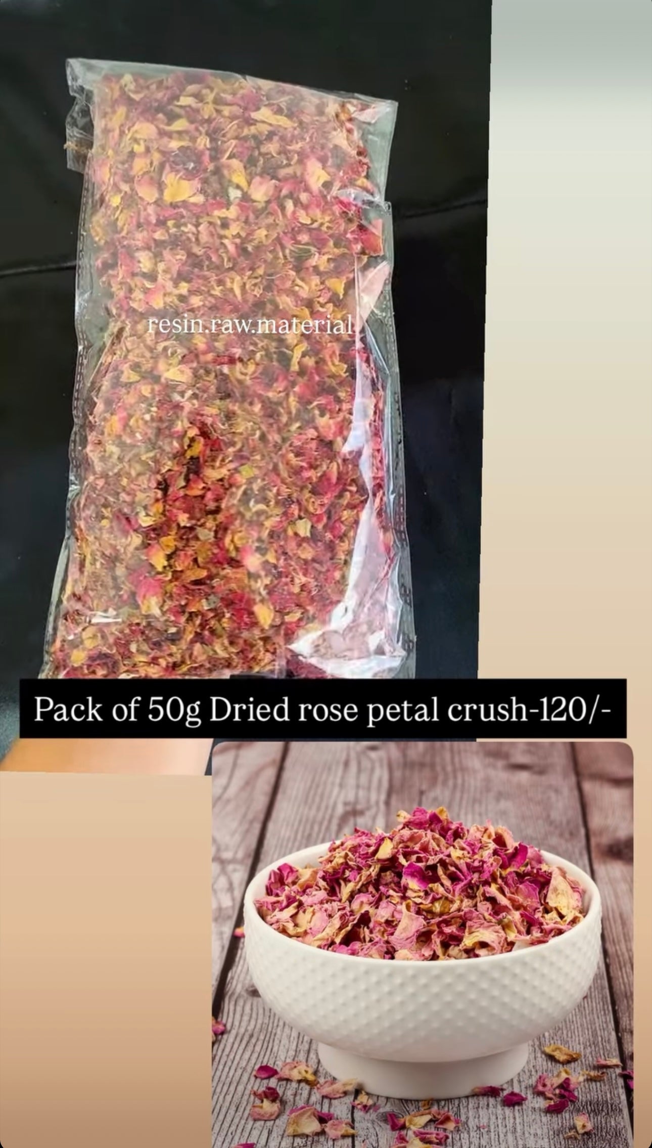 Dried Rose Petal Crush