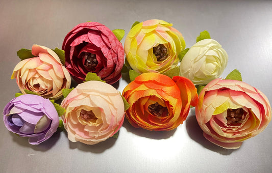 Set of 8 peony flower