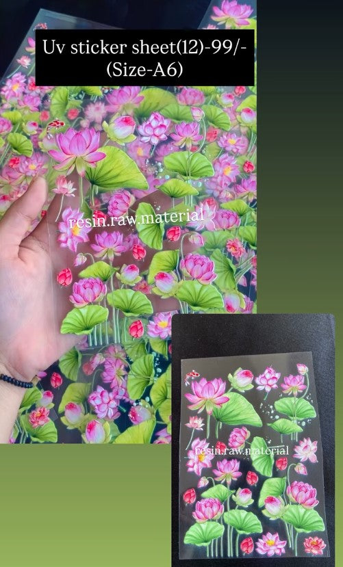 UV Sticker Sheet - 12