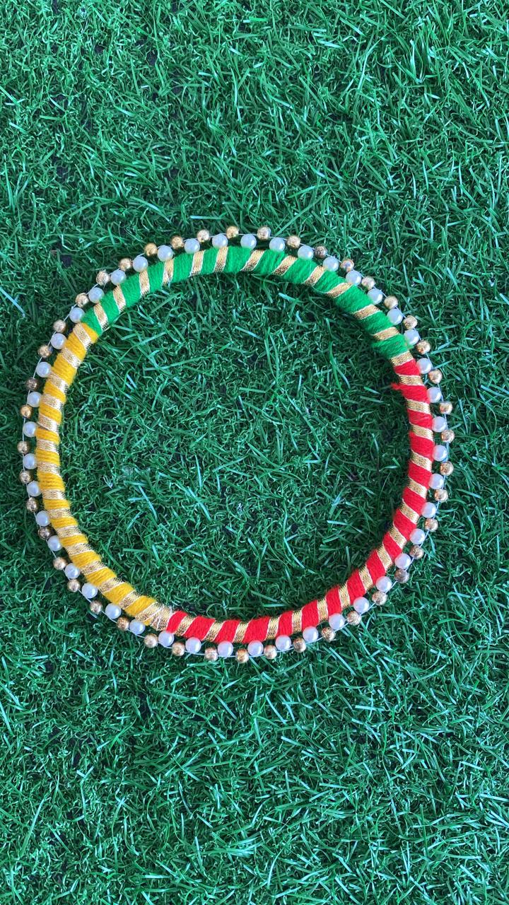 multicolour pearl ring