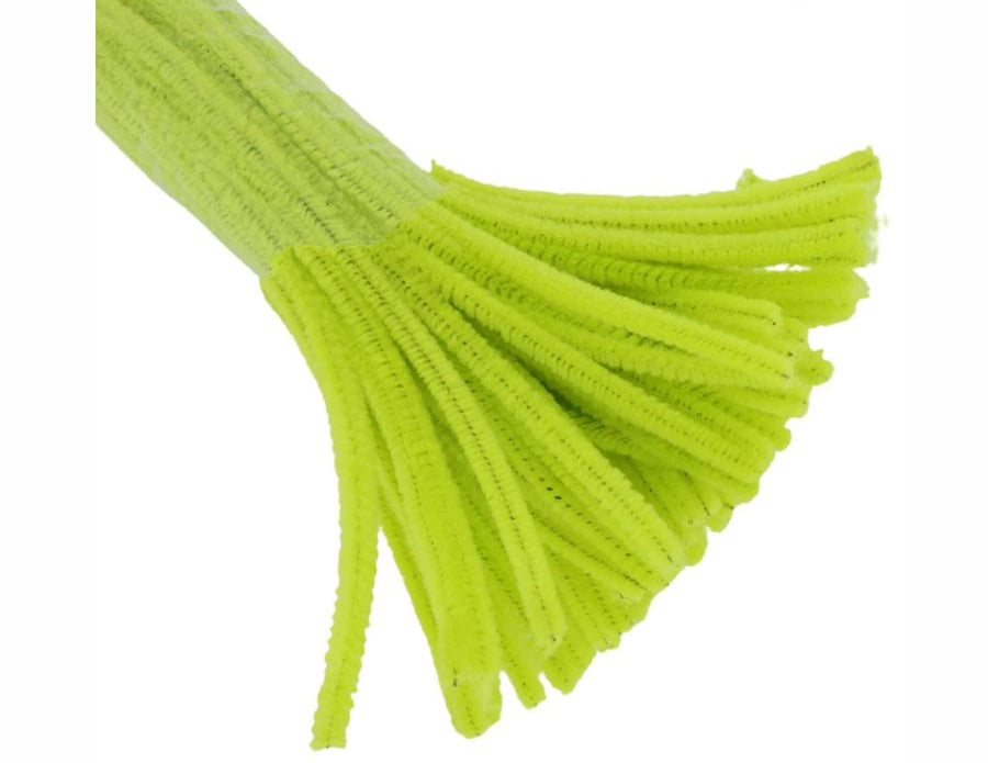 lime green pipe cleaners
