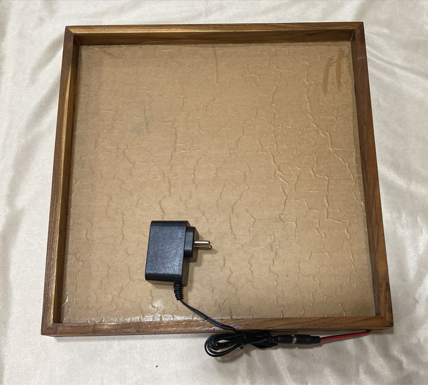 14x14 back side led sagwan frame