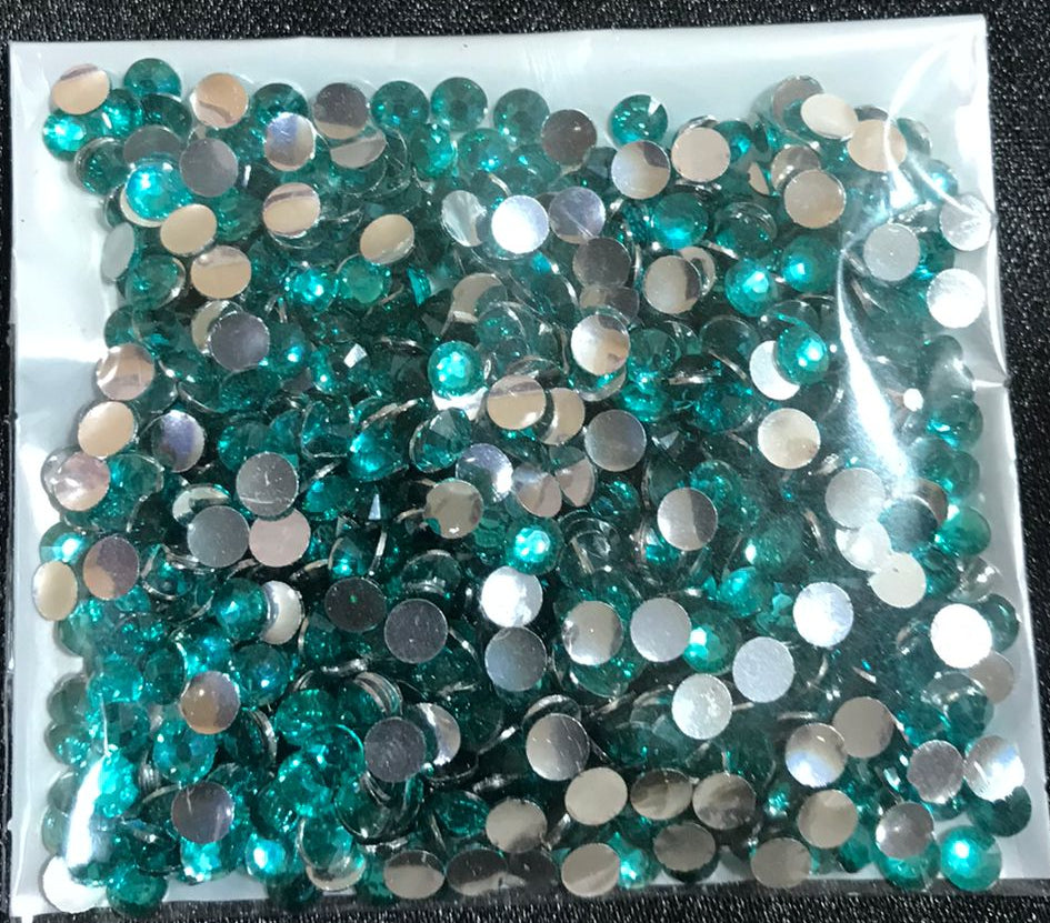 Teal Blue Rhinestone