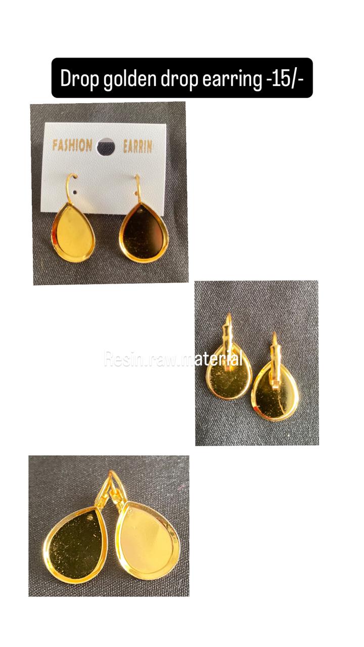 Drop golden drop earring