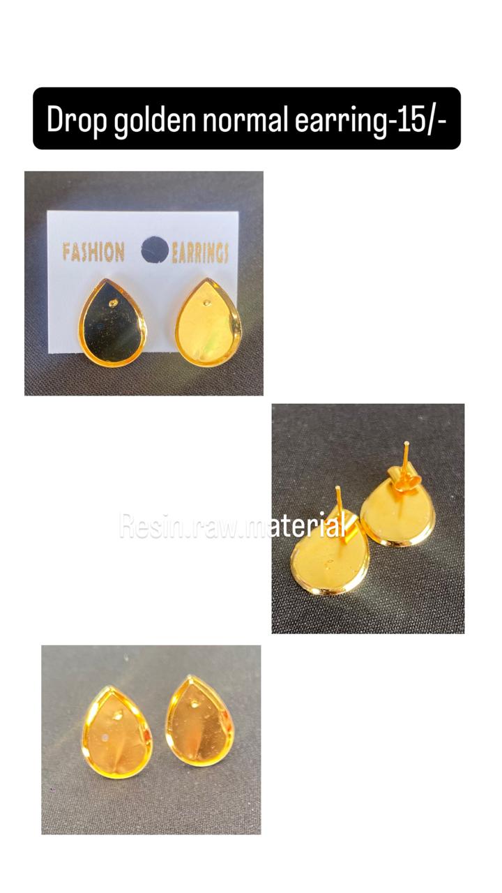 Drop golden normal earring