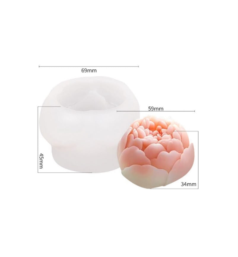 Lotus Flower handmade candle mould