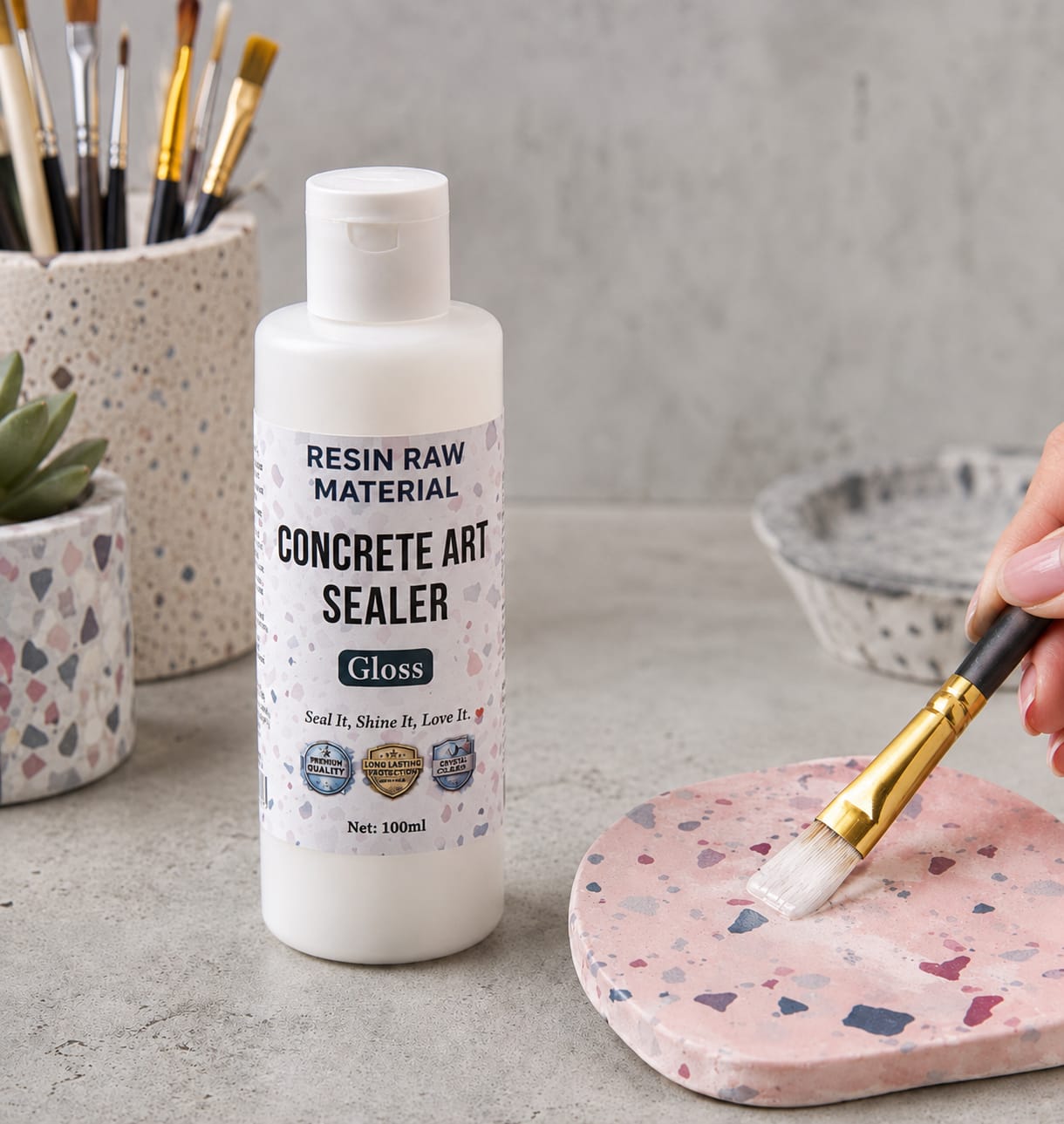 Concrete art gloss sealer