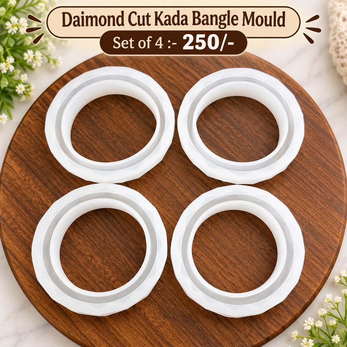 DAIMOND CUT KADA BANGLE MOULD