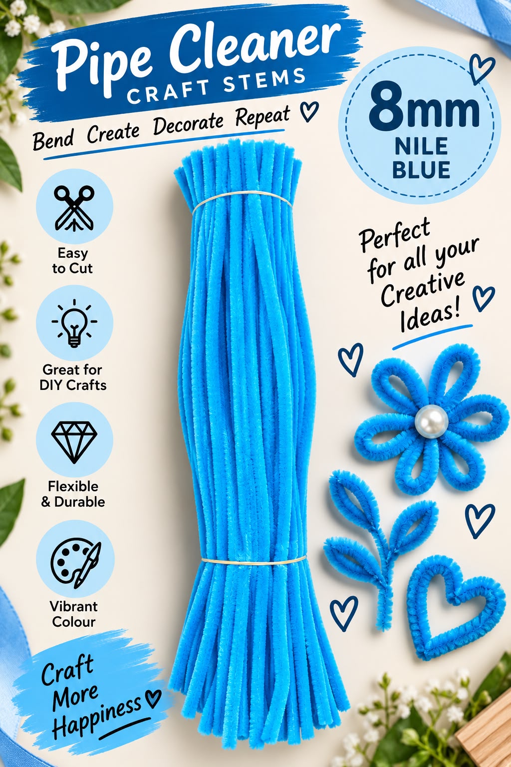 Nile Blue pipe Cleaner (8mm)