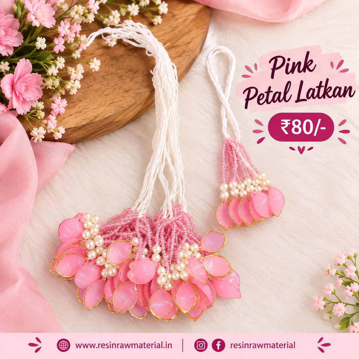 Pink petal latkan