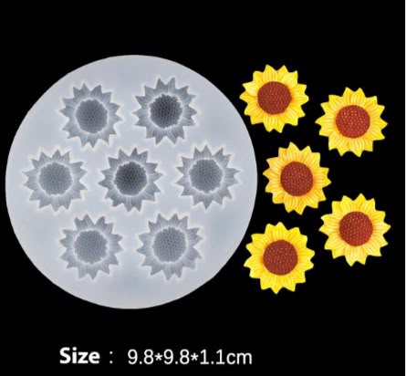 7 in 1 3D Sunflower Handmade Mould