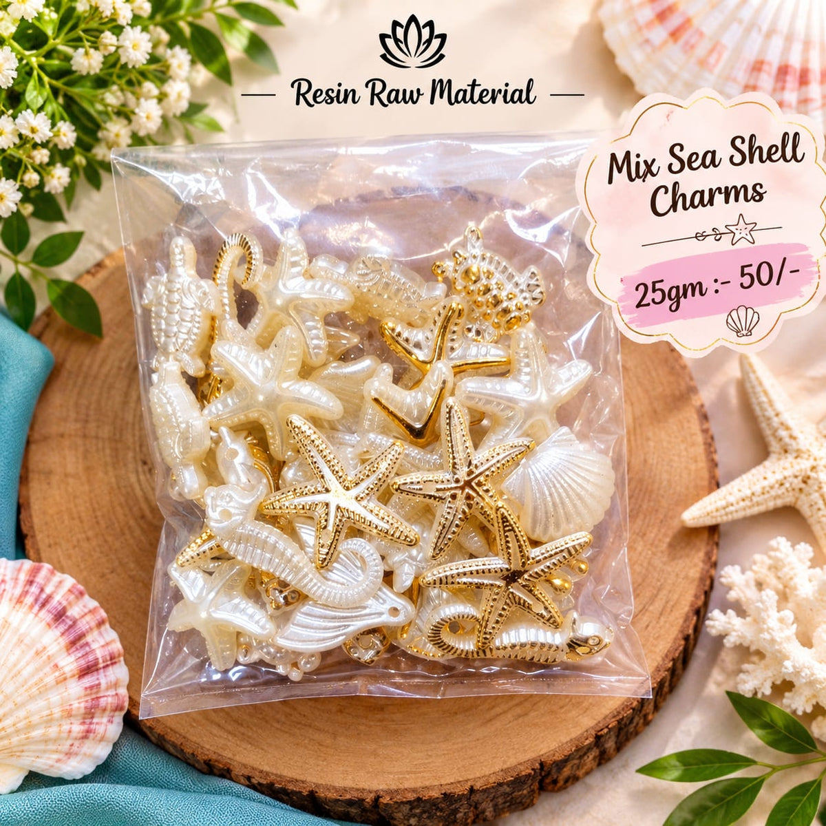 Mix Sea Shell Charms