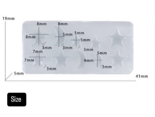 Mini Moon Star Mould