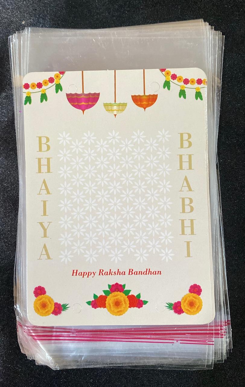 Toran style couple rakhi packing