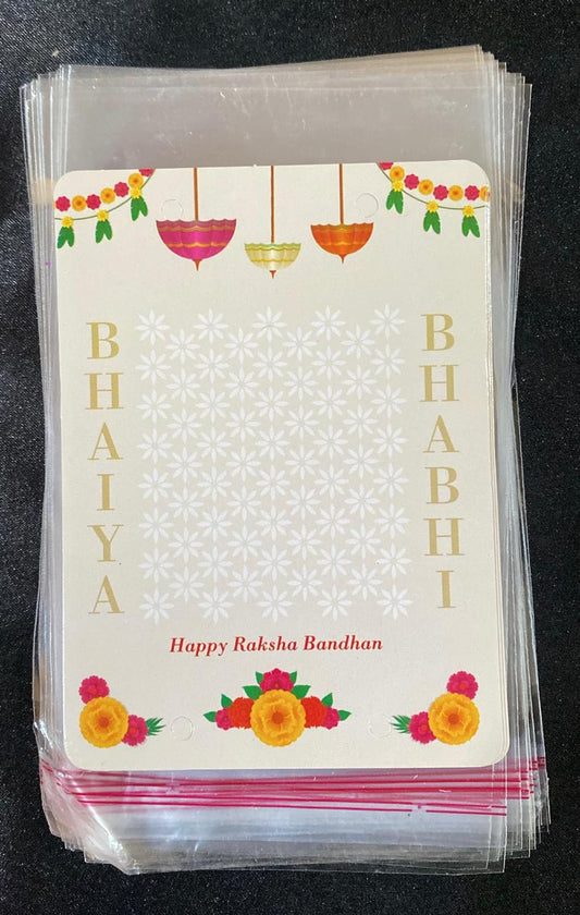 Toran style couple rakhi packing