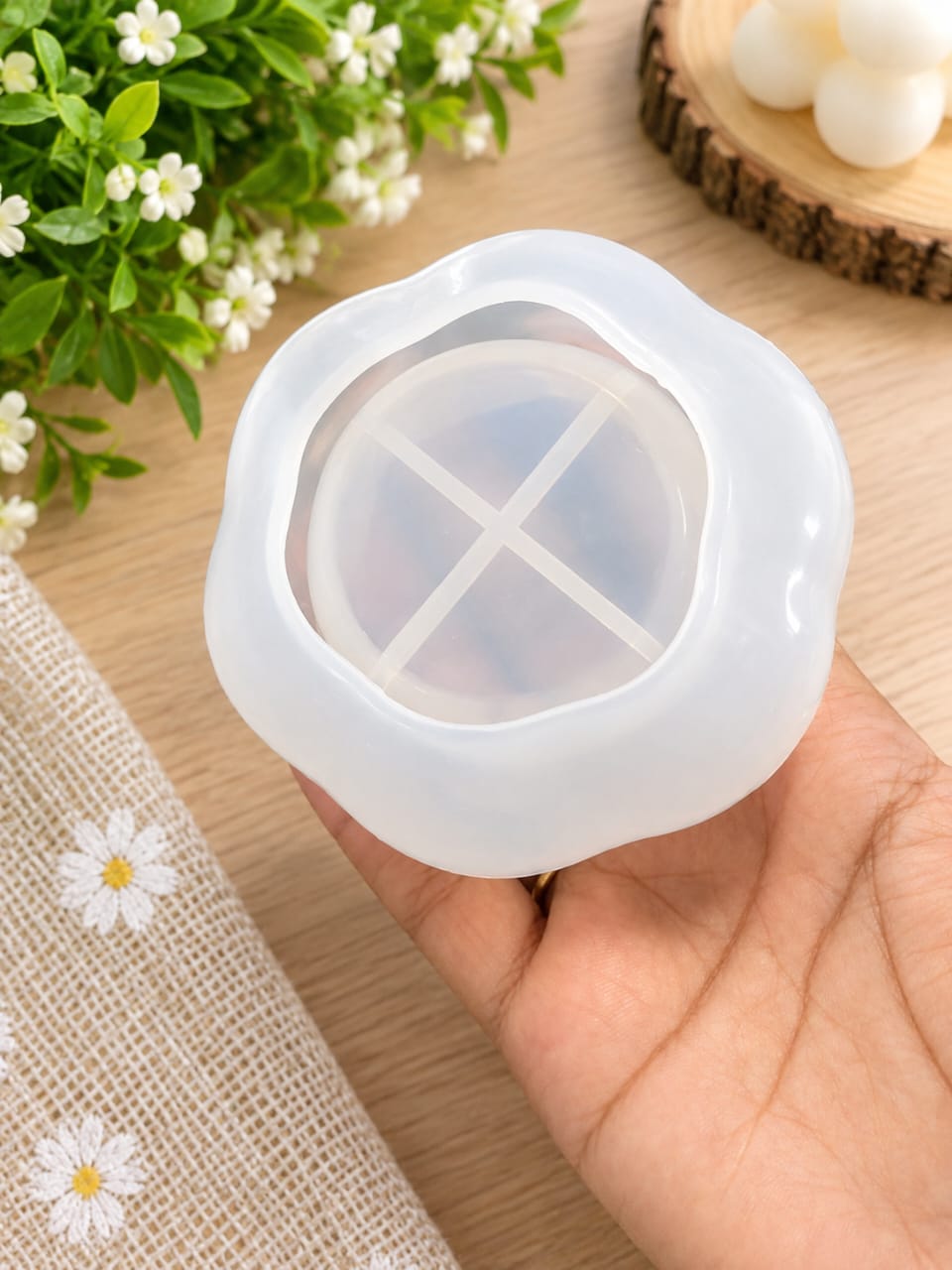 Flower Bowl T light Mould