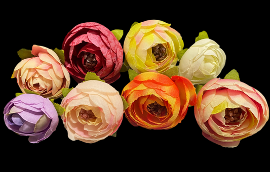 Set of 8 peony flower