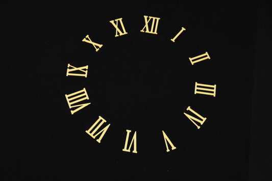 1' Full Roman Number Set (Golden)
