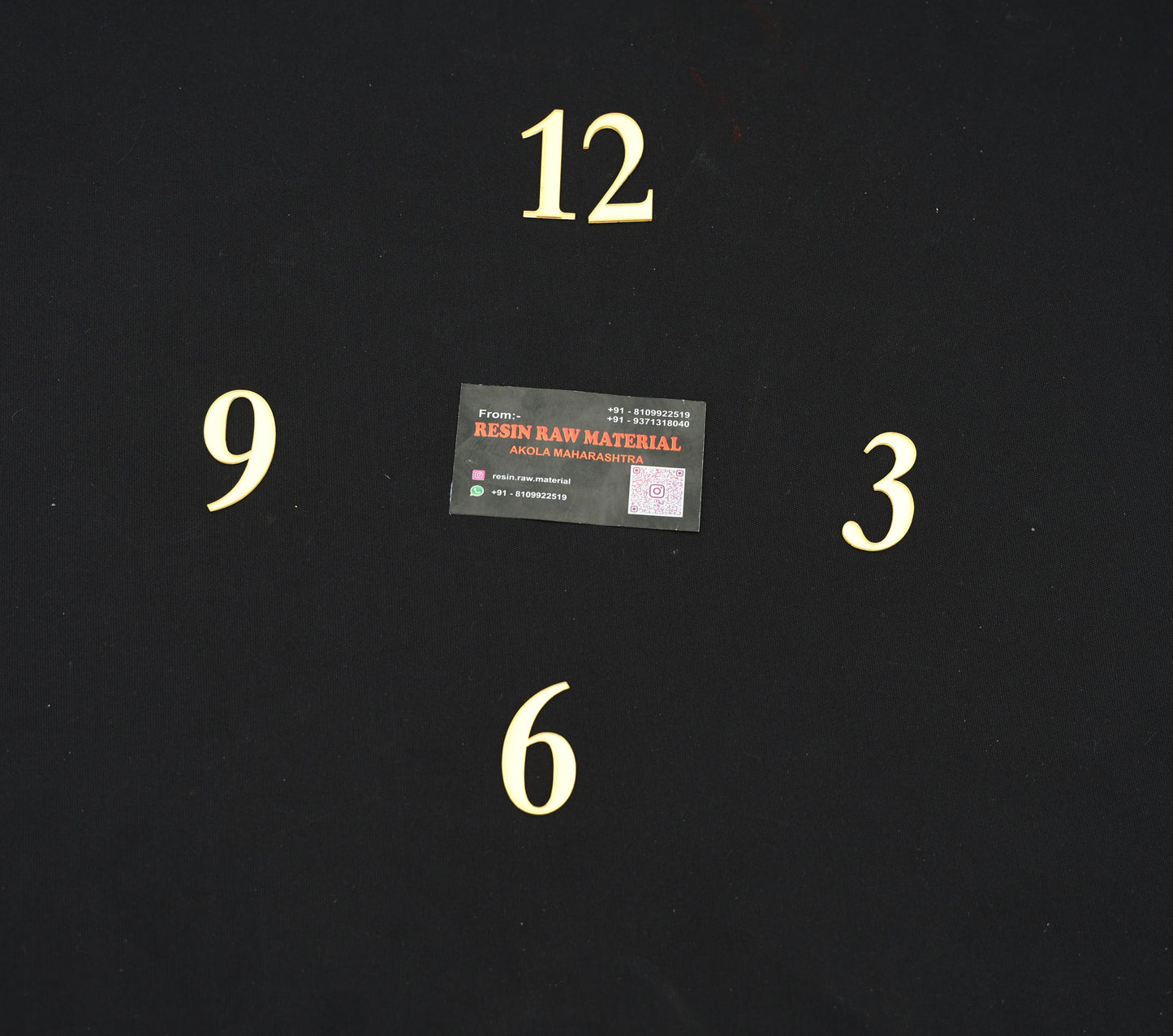 1' Numeric Half Set Number (Golden)