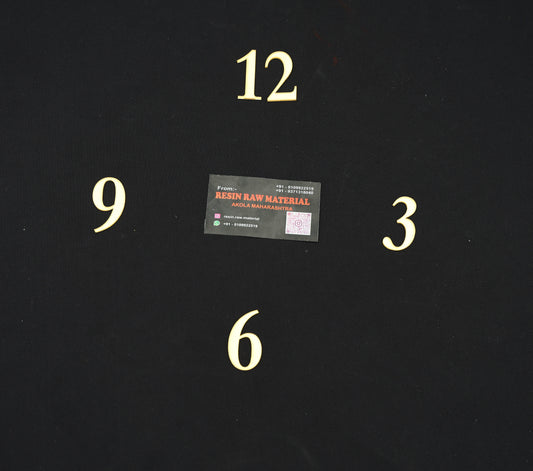 1' Numeric Half Set Number (Golden)