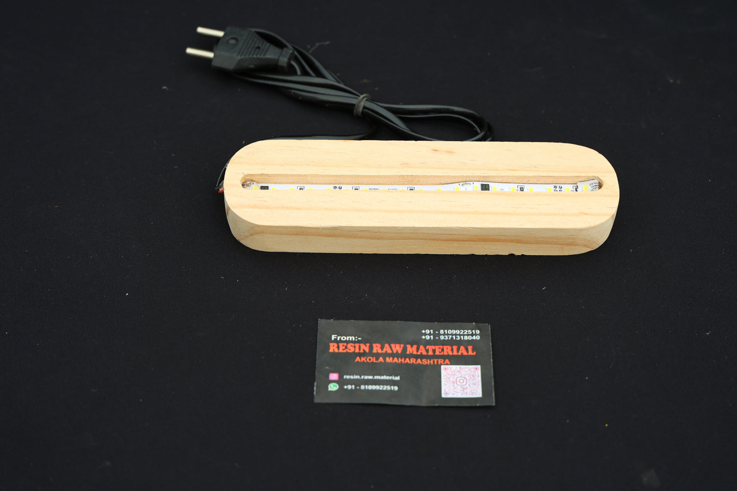 4' Pinewood Led Base / Stabd