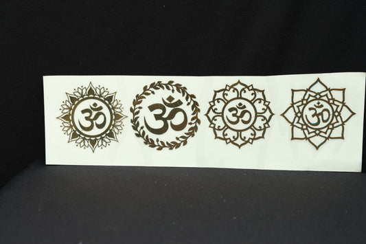Set of 4 om Sticker