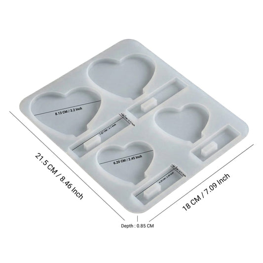 4 in 1 Heart Standy Mould