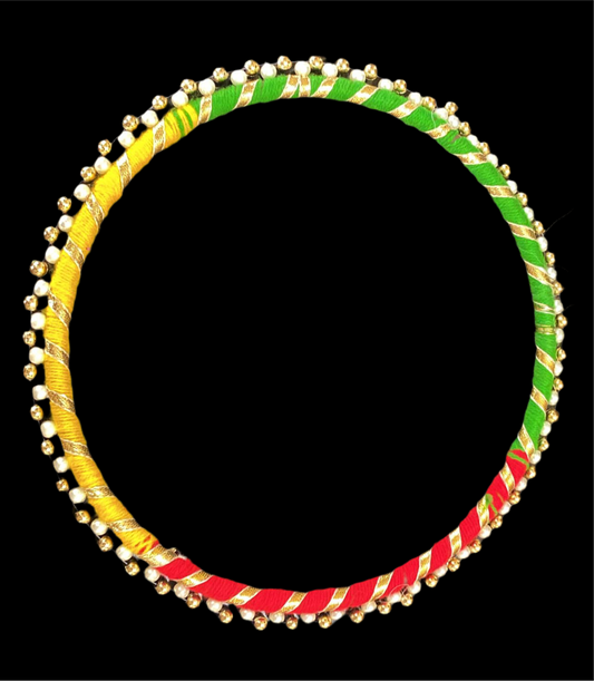 8” multicolour pearl bangle