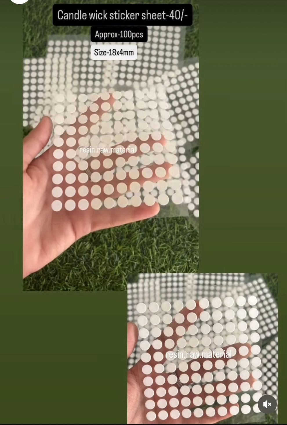 Candle wick sticker – Resin Raw Material