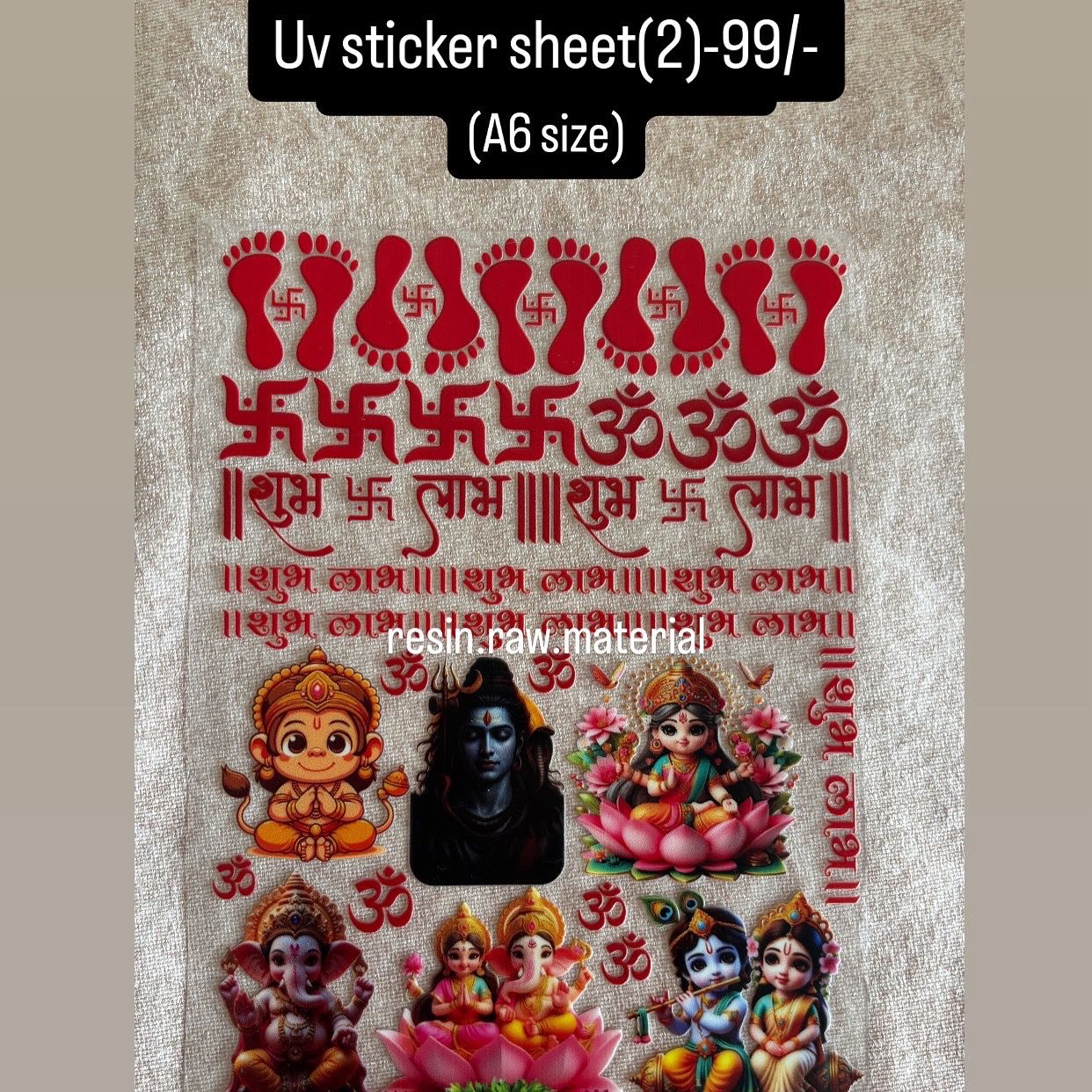 UV Sticker Sheet -2 (A6 Size)