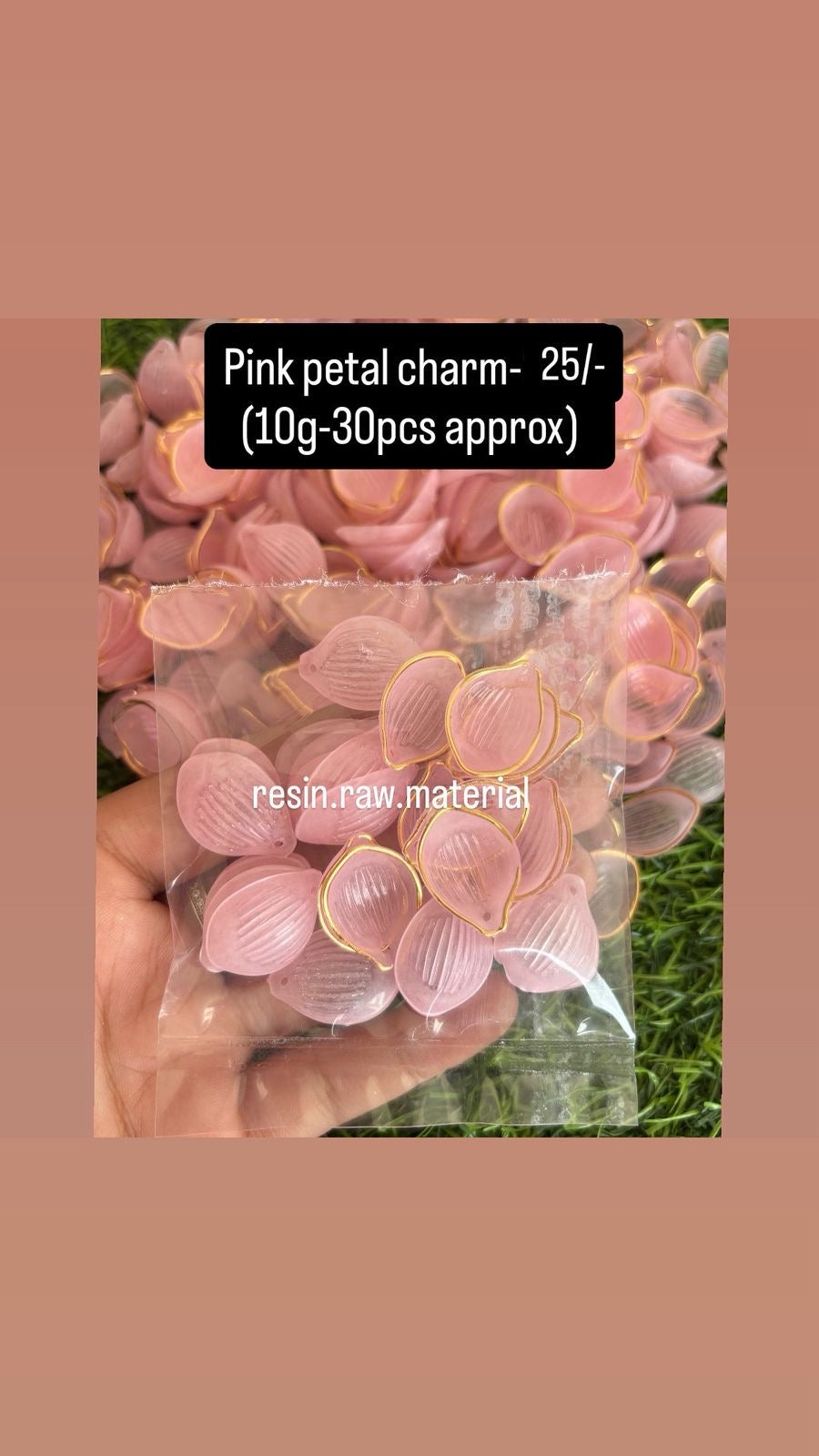 Pink Petal charm
