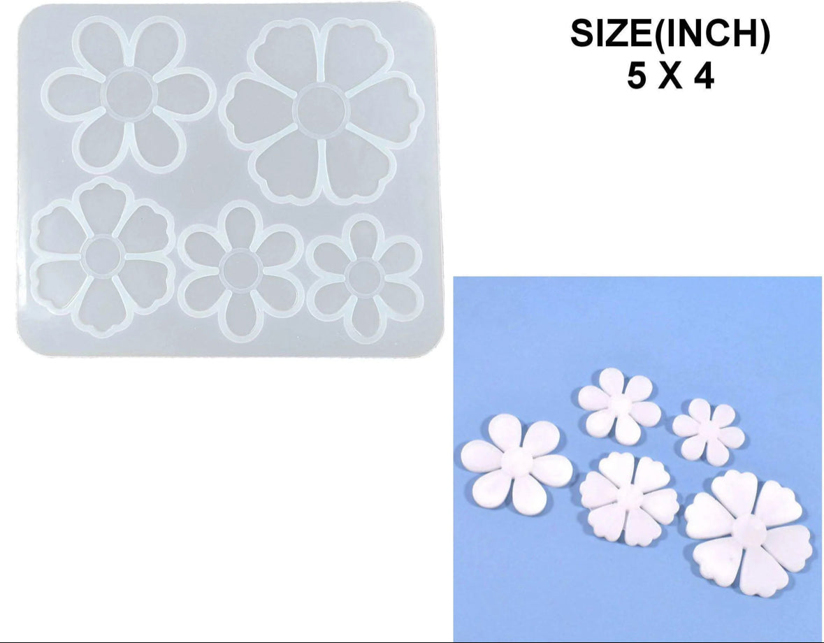 5in1 small flower mould