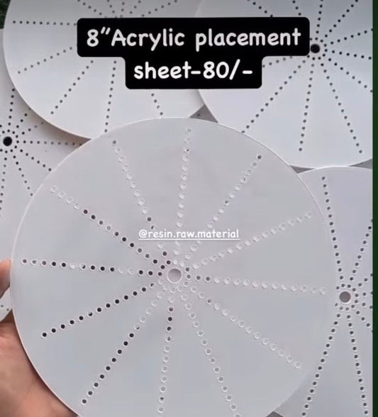 8” Placement Sheet