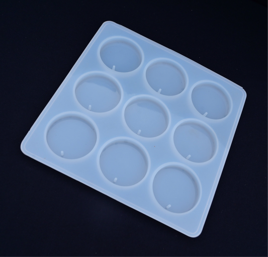 9 in 1 round keychain mould