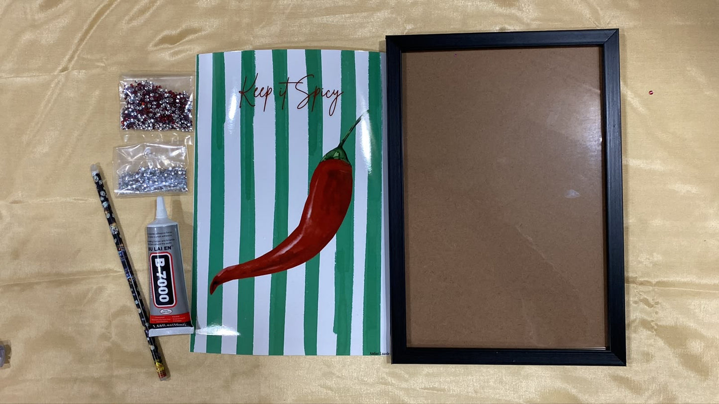Red Chilli Rhinestone kit