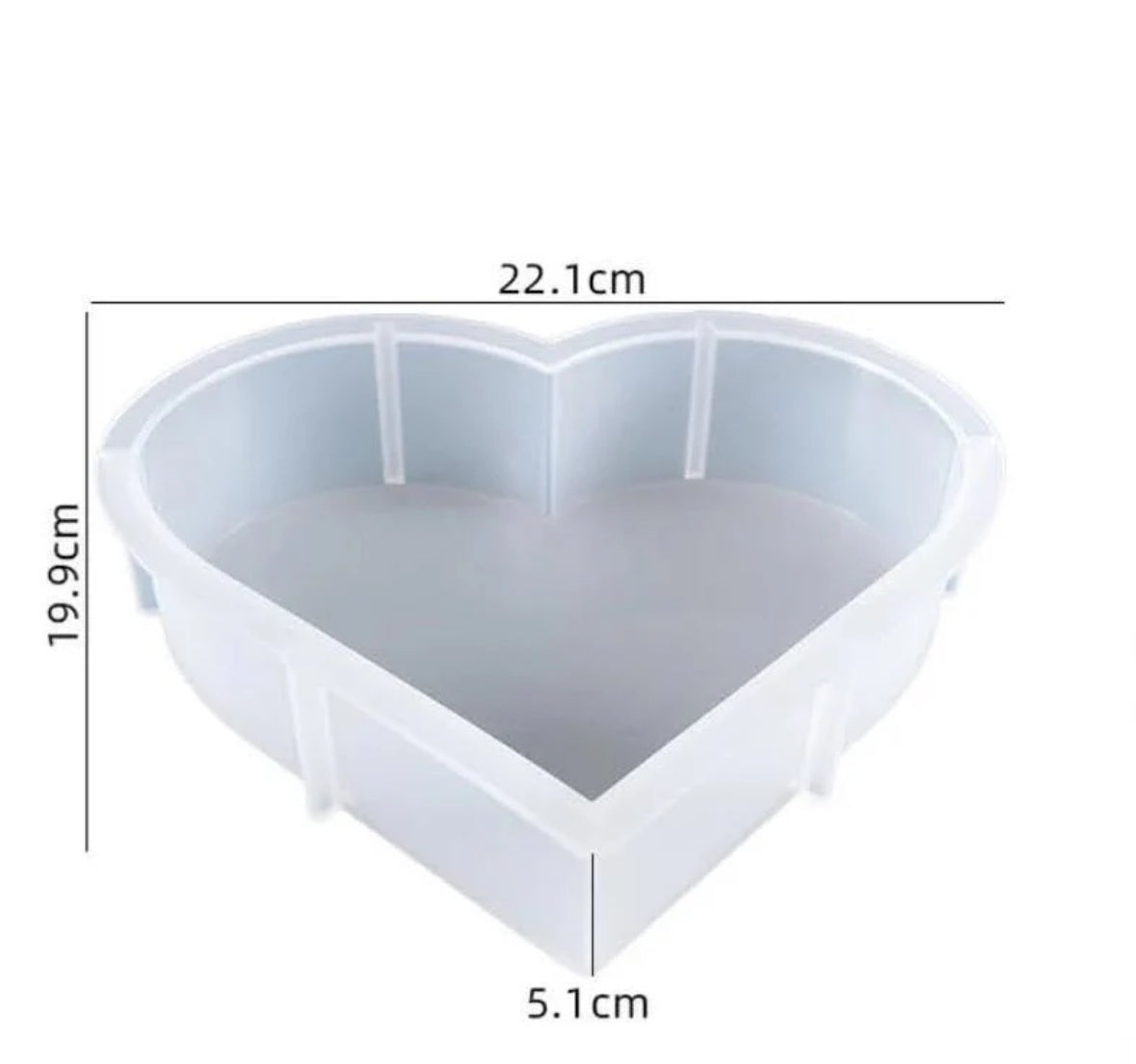 8 inches heart deep casting mould