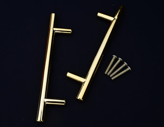 Golden Straight Metal Handle