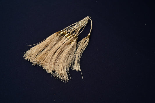 Golden book mark tassel