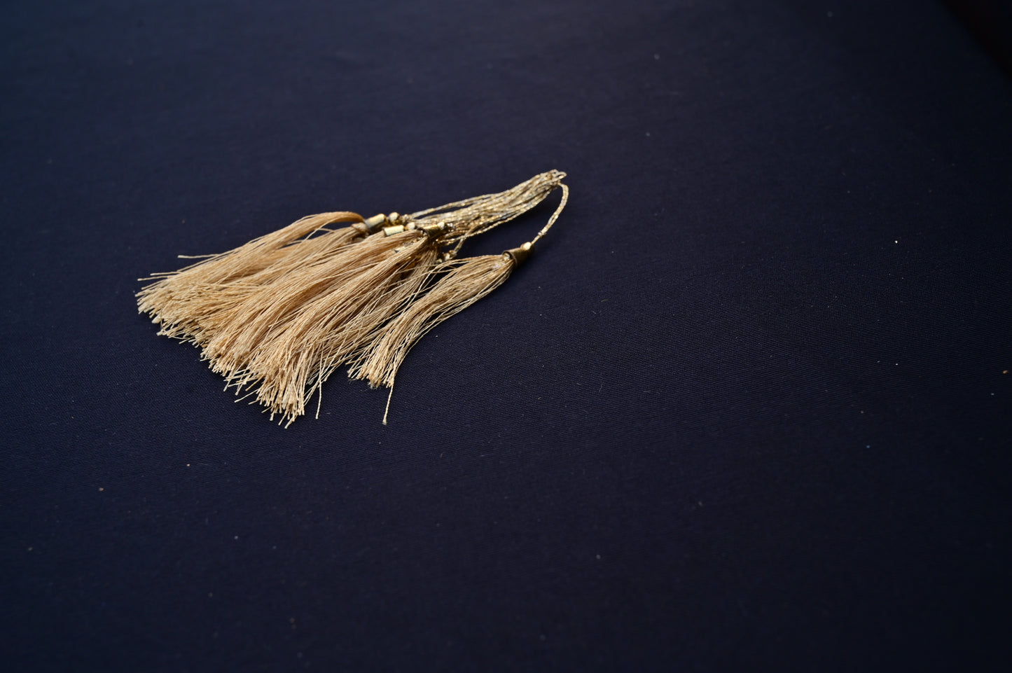 Golden book mark tassel