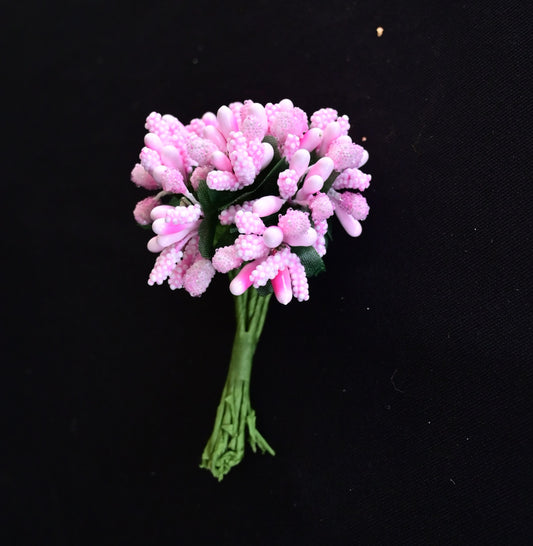 Pink pollen flowers