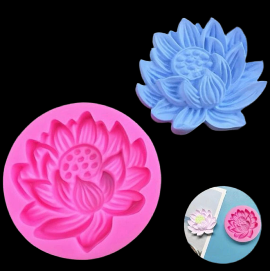 Pink Lotus Candle Mould