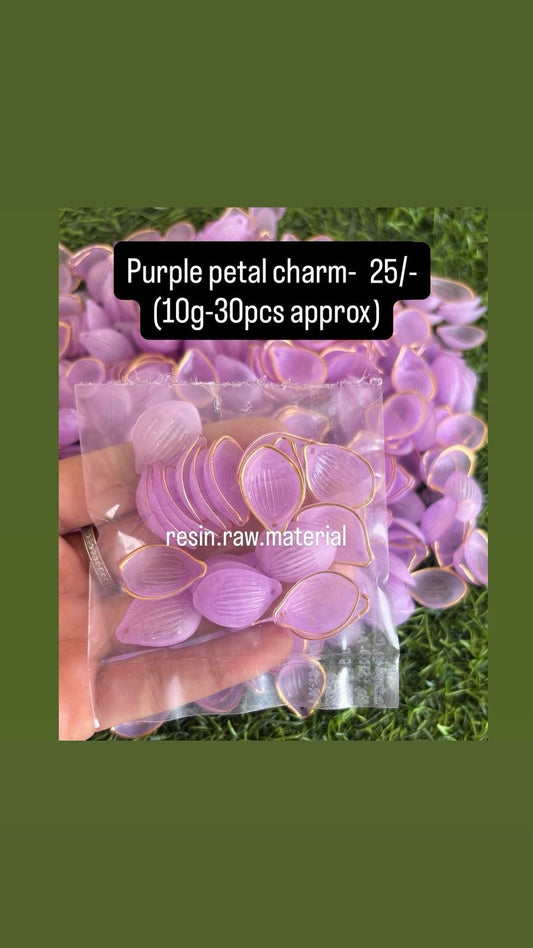 Purple Petal Charm